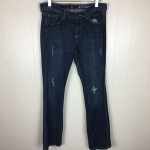 NY&C Low Rise Boot Cut Distressed Women's Jeans